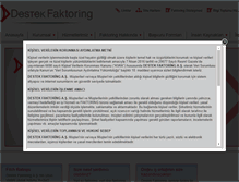 Tablet Screenshot of destekfaktoring.com